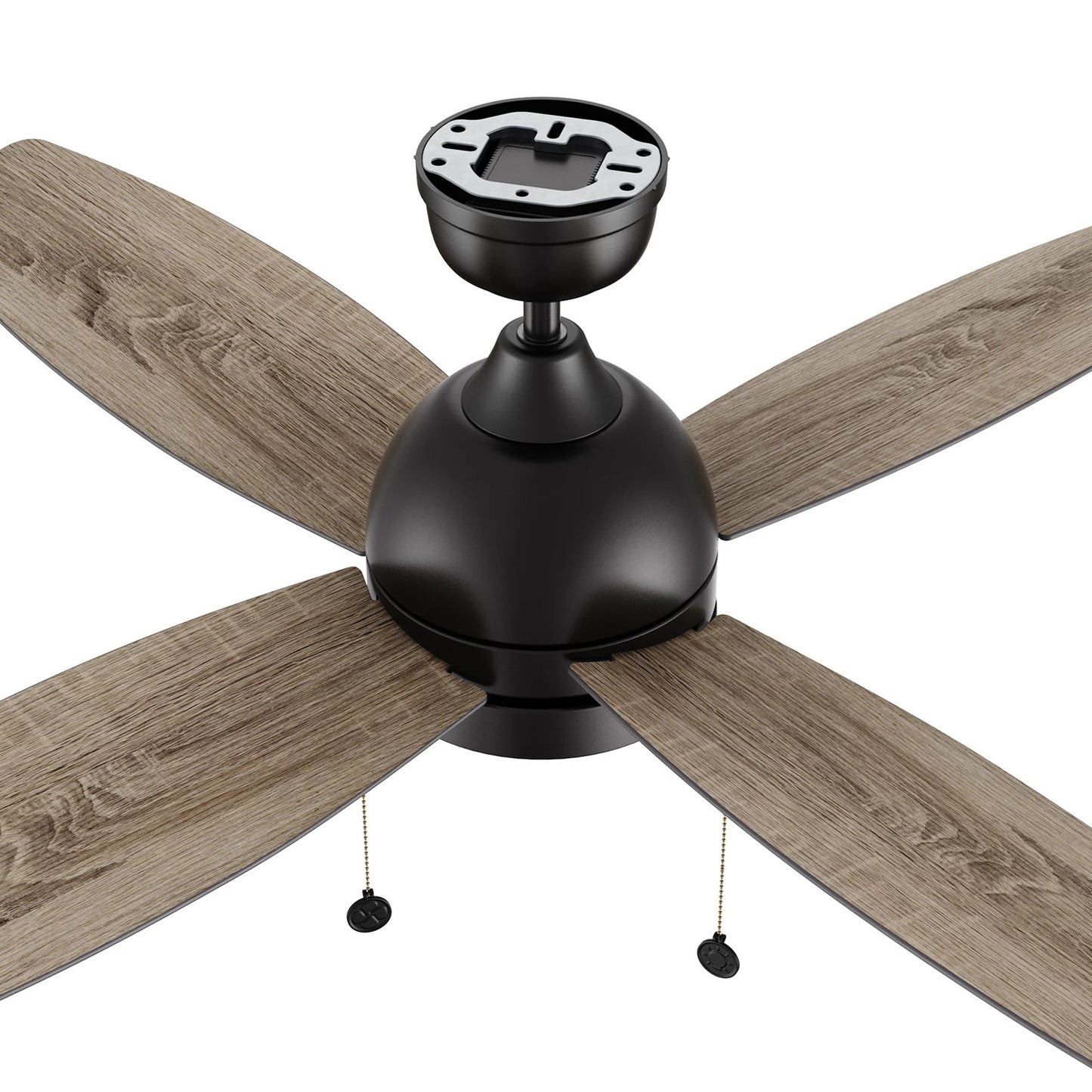 Carro Greenwood 52in 4-Blade Ceiling Fan | Black Plywood Blades and Integrated 3500K LED | Living Room & Bedroom | 15.6 x 52 x | Model CFP524Q5-L11-BG-1