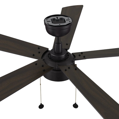 Carro Ryker 52in 5-Blade Ceiling Fan | Black Barnwood Plywood Blades and Integrated LED | Indoor Living Room & Bedroom | 52 x 52 | Model CFP525B5-L11-BG-1