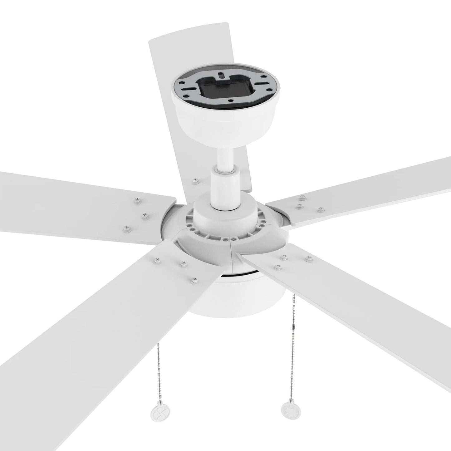Carro Ryker 52in 5-Blade Ceiling Fan | White Whitewashed Plywood Blades and Integrated LED | Indoor Living Room & Bedroom | 52 x | Model CFP525B5-L11-WP-1