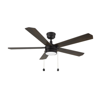 Carro Valencia 52in 5-Blade Ceiling Fan | Black Barnwood Plywood Blades and Integrated LED | Indoor Living Room & Bedroom | 52 x | Model CFP525E2-L11-BG-1