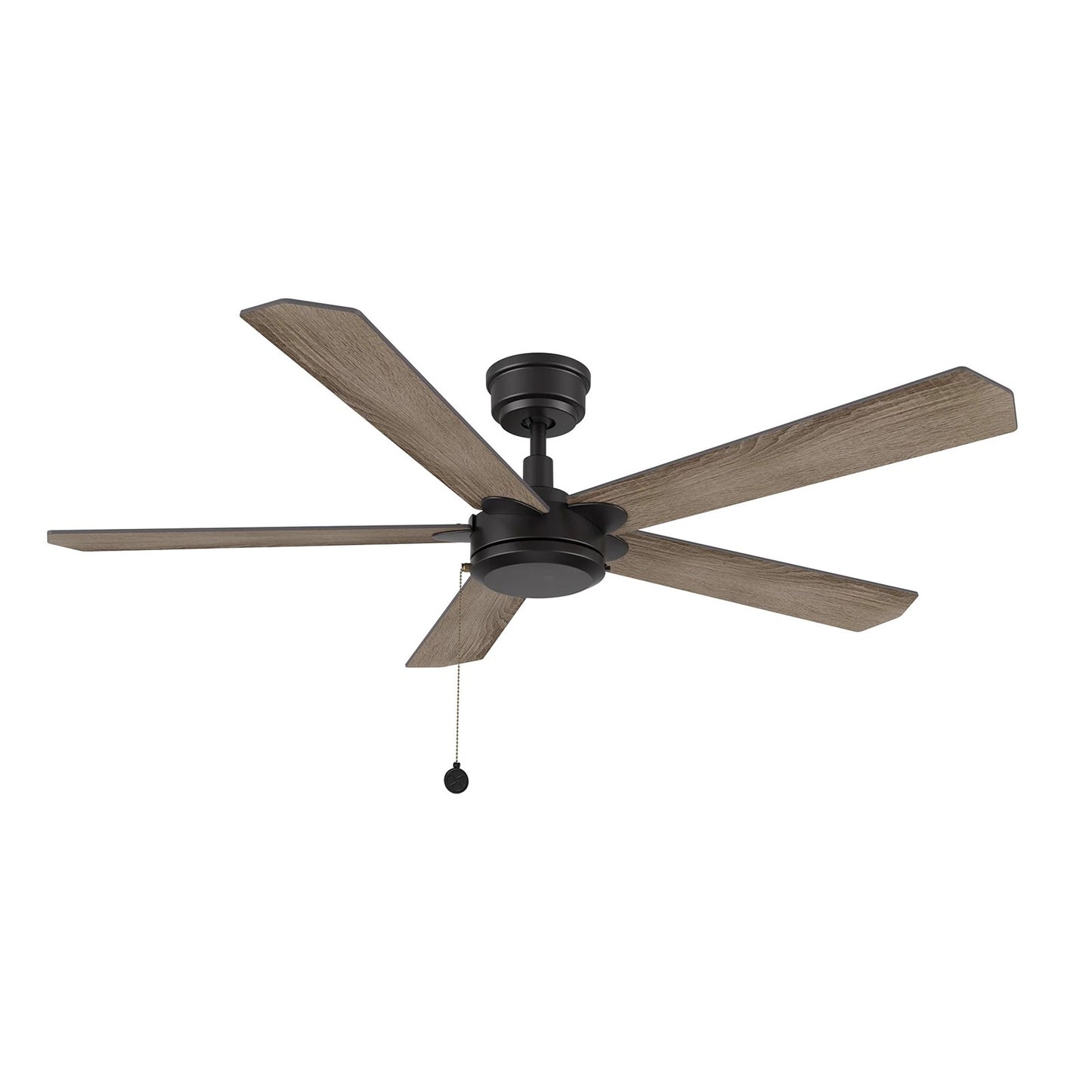 Carro Valencia 52in 5-Blade Ceiling Fan | Black Barnwood Plywood Blades | Living Room & Bedroom | 52 x 52 x 11.8 in | Model CFP525E2-N10-BG-1