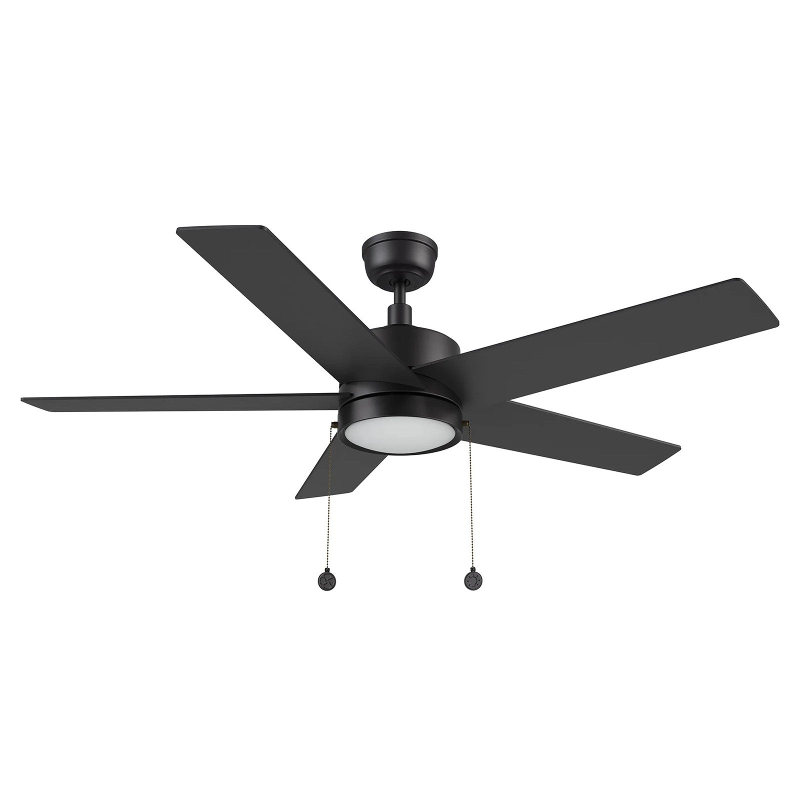 Carro Ascott 52in 5-Blade Ceiling Fan | Modern Black Finish and Plywood Blades | Living Room & Bedroom | 52 x 52 x 15.1 in | Model CFP525E5-L11-B2-1