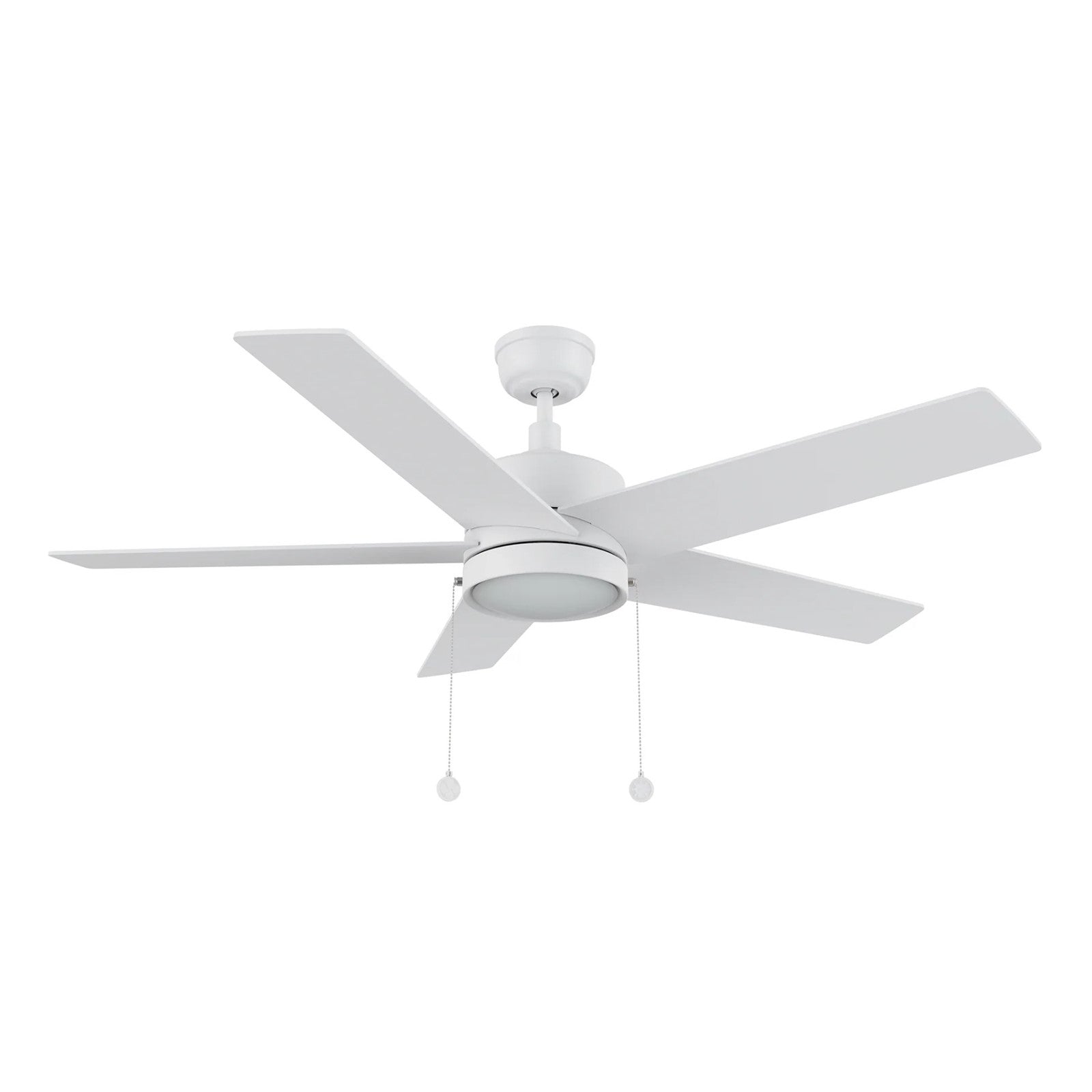 Carro Ascott 52in 5-Blade Ceiling Fan | White Plywood Blades and Integrated LED | Living Room & Bedroom | 52 x 52 x 15 in | Model CFP525E5-L11-W1-1