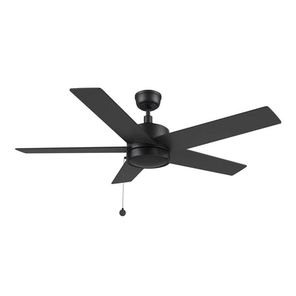 Carro Ascott 52in 5-Blade Ceiling Fan | Modern Black Plywood Blades | Living Room & Bedroom | 52 x 52 x 15.1 in | Model CFP525E5-N10-B2-1
