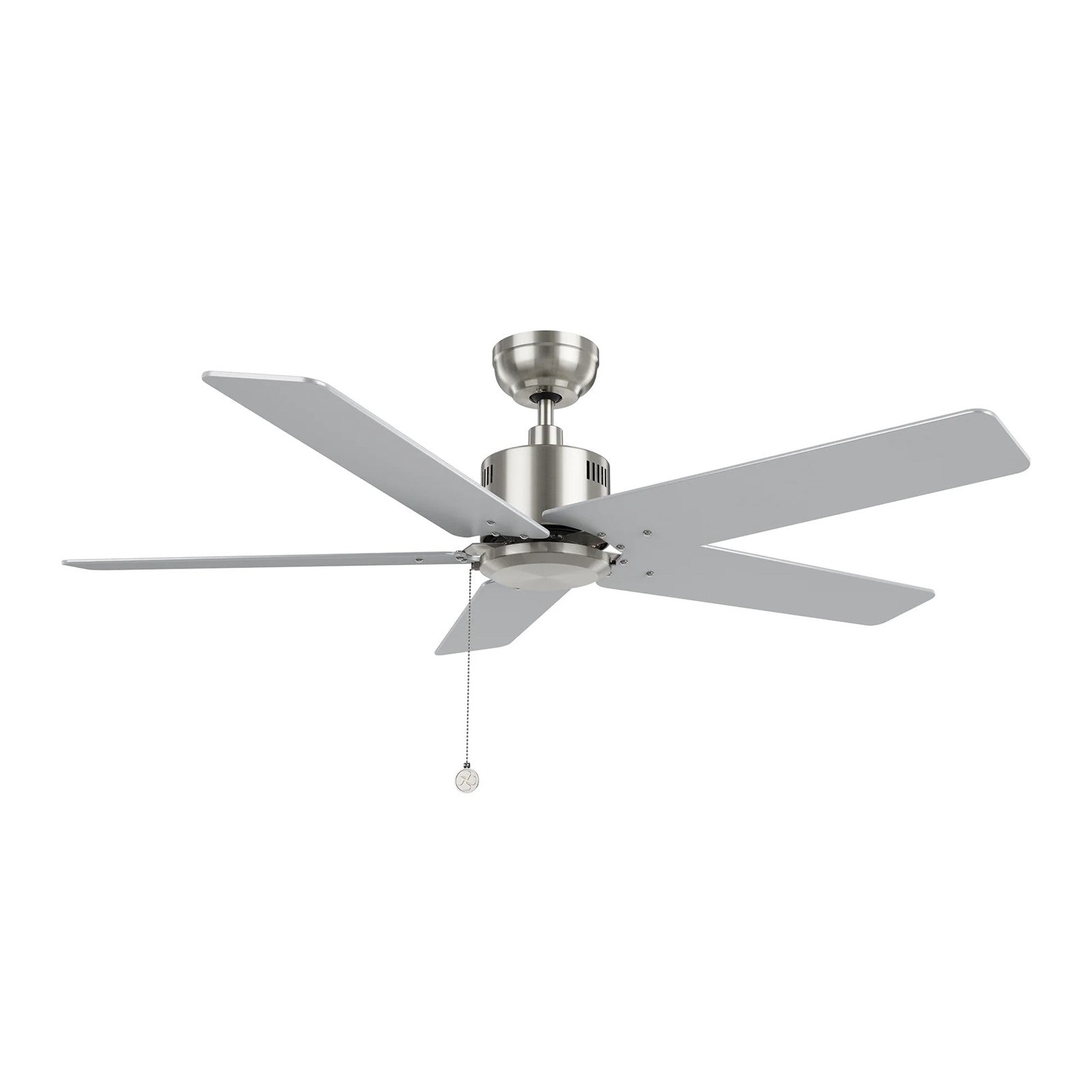 Carro Apex 52in 5-Blade Ceiling Fan | Brushed Nickel Plywood Blades | Living Room & Bedroom | 52 x 52 x 12.7 in, DC Motor | Model CFP525E5-N20-SJ-1
