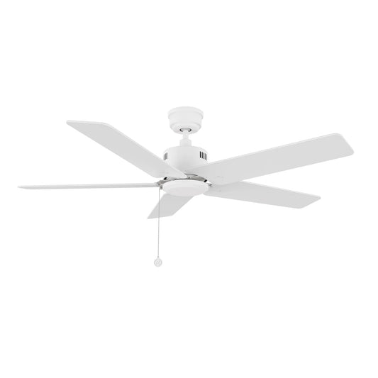 Carro Apex 52in 5-Blade Ceiling Fan | White Plywood Blades | Living Room & Bedroom | 52 x 52 x 12.7 in, DC Motor | Model CFP525E5-N20-W1-1