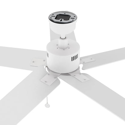 Carro Apex 52in 5-Blade Ceiling Fan | White Plywood Blades | Living Room & Bedroom | 52 x 52 x 12.7 in, DC Motor | Model CFP525E5-N20-W1-1
