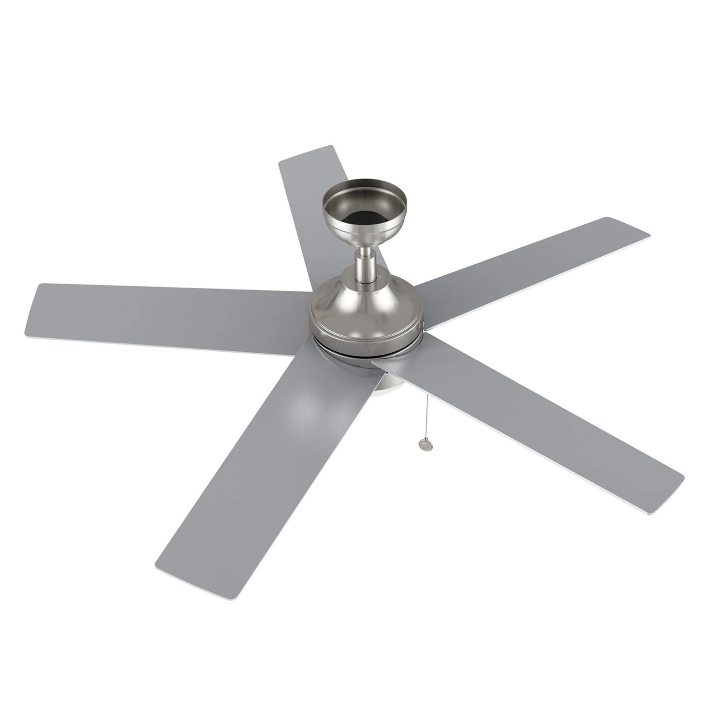 Carro Malta 52in 5-Blade Ceiling Fan | Brushed Nickel Plywood Blades with Integrated LED | Living Room & Bedroom | 52 x 52 x | Model CFP525E6-L11-SJ-1