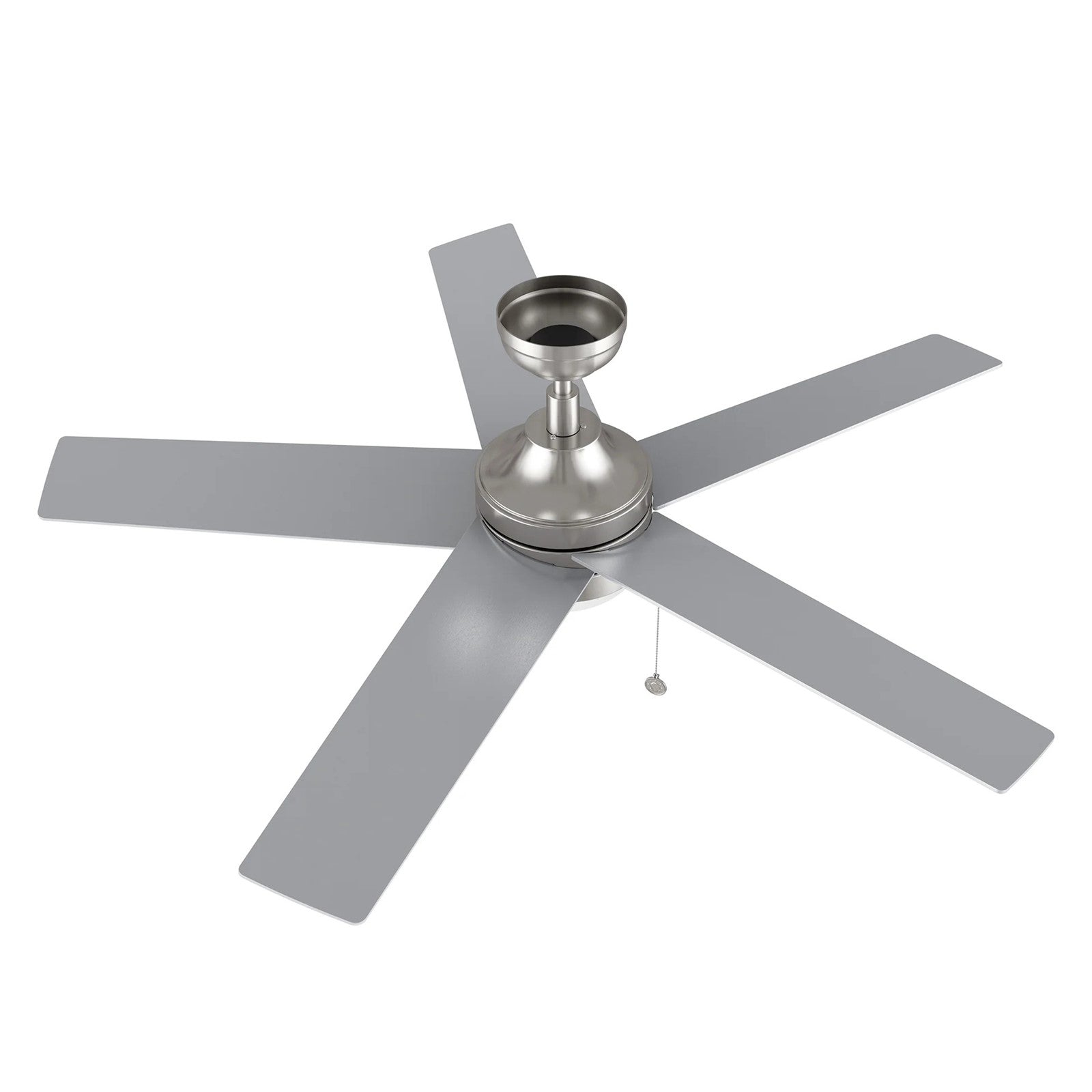 Carro Malta 52in 5-Blade Ceiling Fan | Brushed Nickel Plywood Blades with Integrated LED | Living Room & Bedroom | 52 x 52 x | Model CFP525E6-L11-SJ-1