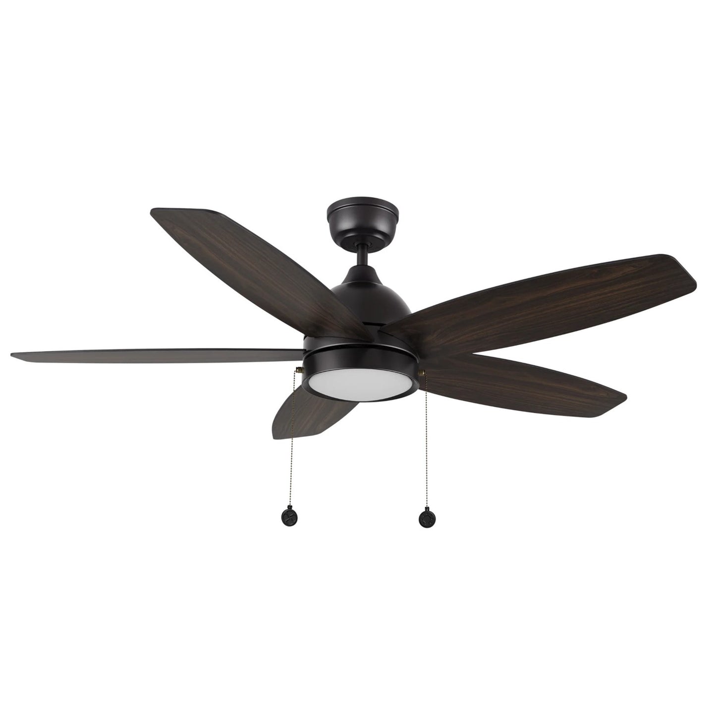 Carro Greenwood 52in 5-Blade Ceiling Fan | Black Barnwood Plywood Blades and Integrated LED | Living Room & Bedroom | 52 x 52 x | Model CFP525Q5-L11-BG-1