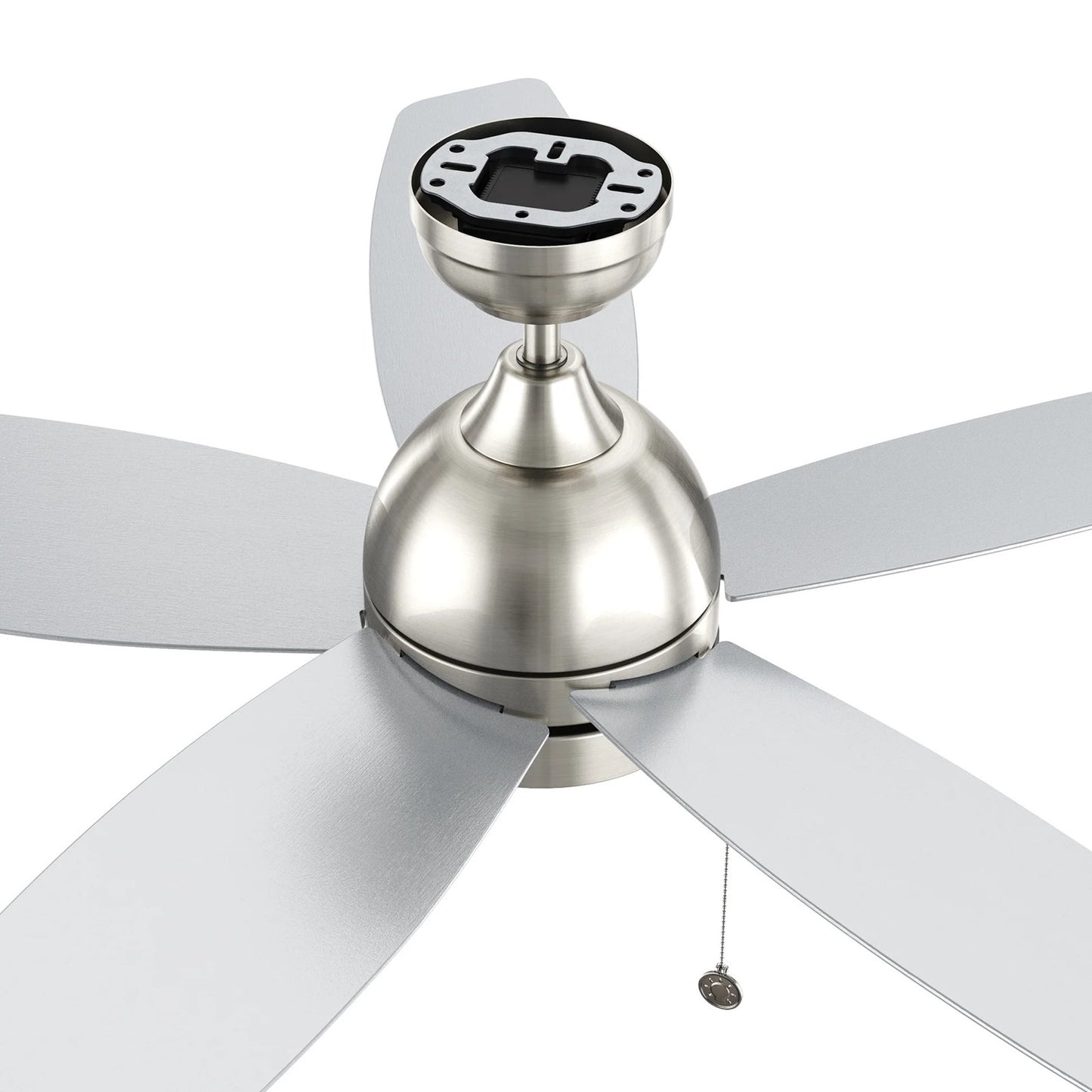 Carro Greenwood 52in 5-Blade Ceiling Fan | Brushed Nickel Plywood Blades and Integrated 3500K LED | Living Room & Bedroom | 52 x | Model CFP525Q5-L11-SJ-1