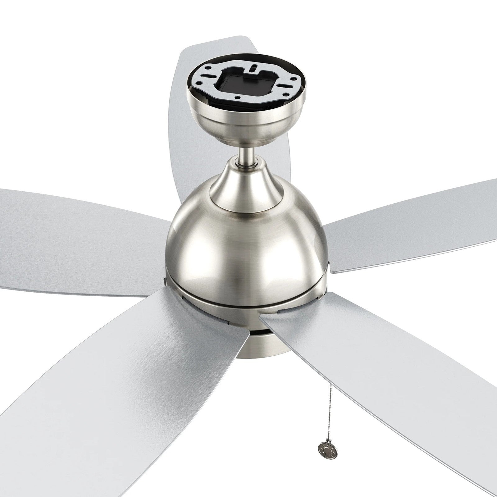 Carro Greenwood 52in 5-Blade Ceiling Fan | Brushed Nickel Plywood Blades and Integrated 3500K LED | Living Room & Bedroom | 52 x | Model CFP525Q5-L11-SJ-1