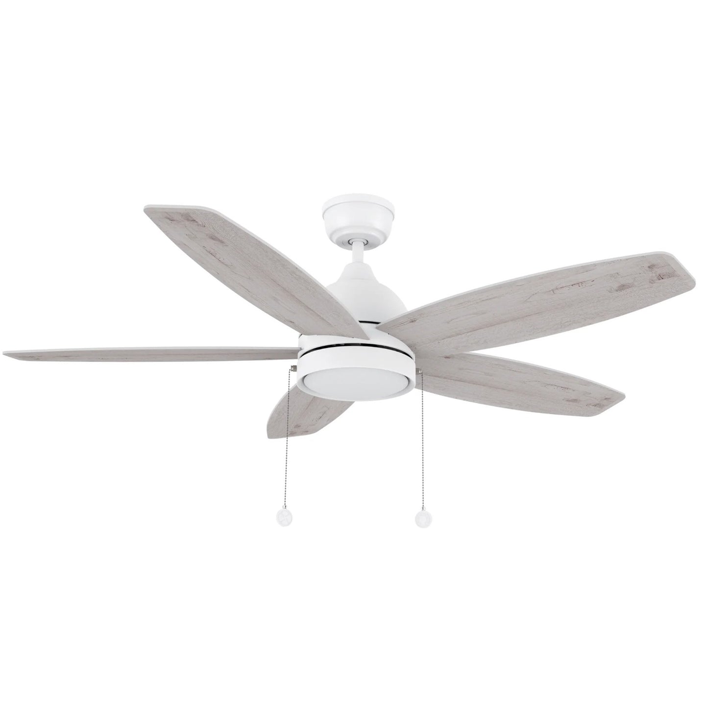 Carro Greenwood 52in 5-Blade Ceiling Fan | White Plywood Blades and Integrated 3500K LED | Living Room & Bedroom | 52 x 52 x | Model CFP525Q5-L11-WP-1
