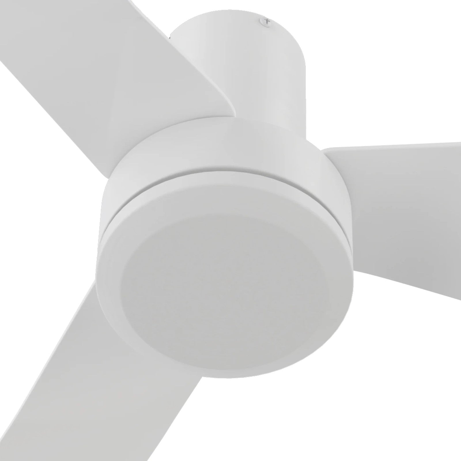 Carro Caerus 44in 3-Blade Flush Mount Ceiling Fan | Modern White and ABS | Living Room & Bedroom | 44 x 44 x 10 in | Model CFR443N2-N10-W1-1-FM