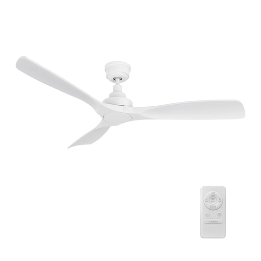 Carro Karsyn 52in 3-Blade Ceiling Fan | White ABS Blades | Indoor Living Room & Bedroom | 52 x 52 x 11.7 in, DC Motor, Remote | Model CFR523A-N10-W1-1