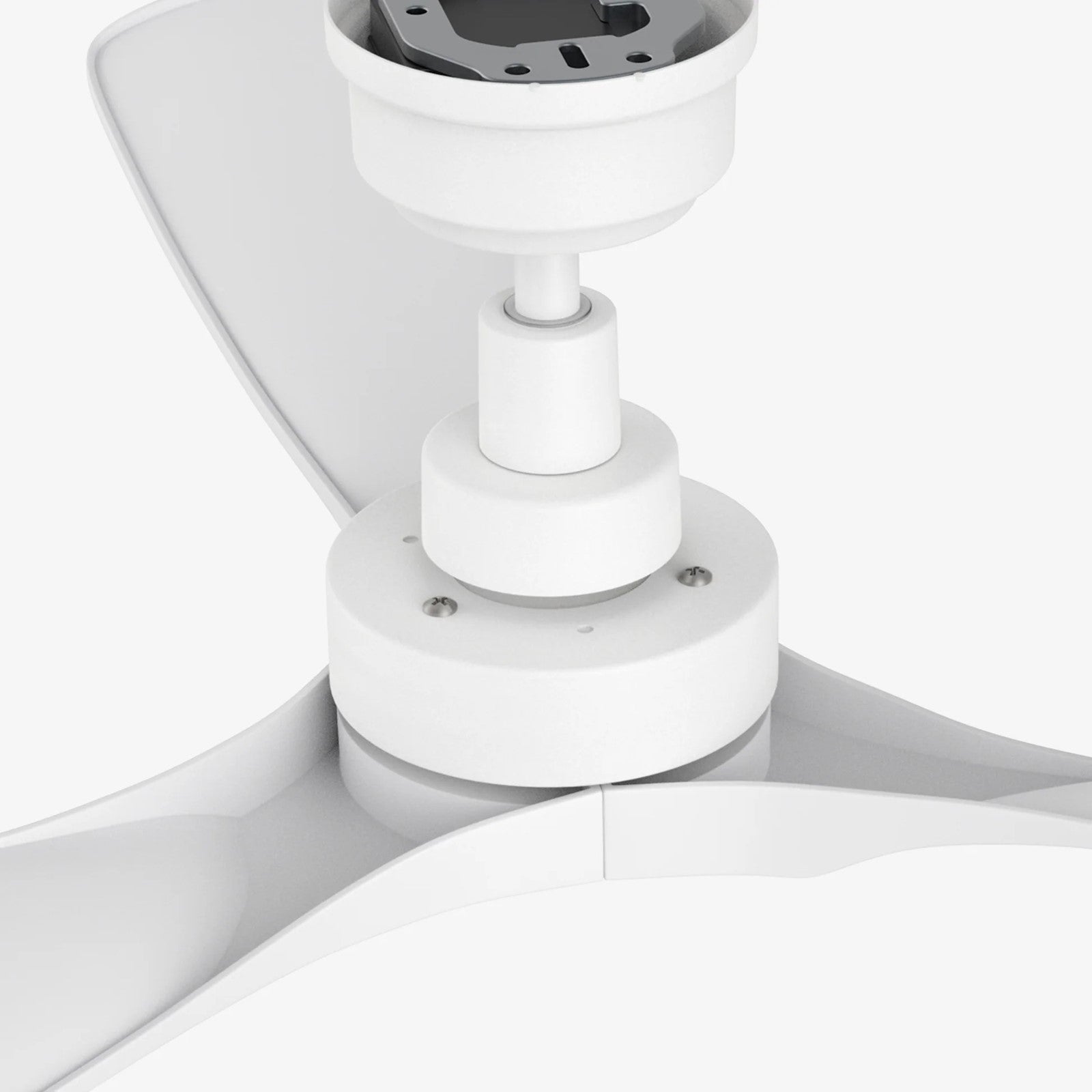 Carro Karsyn 52in 3-Blade Ceiling Fan | White ABS Blades | Indoor Living Room & Bedroom | 52 x 52 x 11.7 in, DC Motor, Remote | Model CFR523A-N10-W1-1