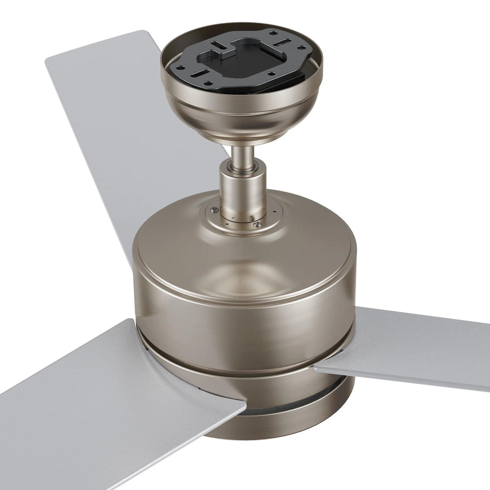 Carro Santana 52in 3-Blade Ceiling Fan | Brushed Nickel Plywood Blades with LED Light | Indoor Living Room & Bedroom | 52 x 52 x | Model CFR523E5-L12-SJ-1