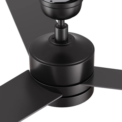 Carro Santana 52in 3-Blade Ceiling Fan | Black Plywood Blades | Living Room & Bedroom | 52 x 52 x 15 in, DC Motor, Remote (No | Model CFR523E5-N10-B2-1
