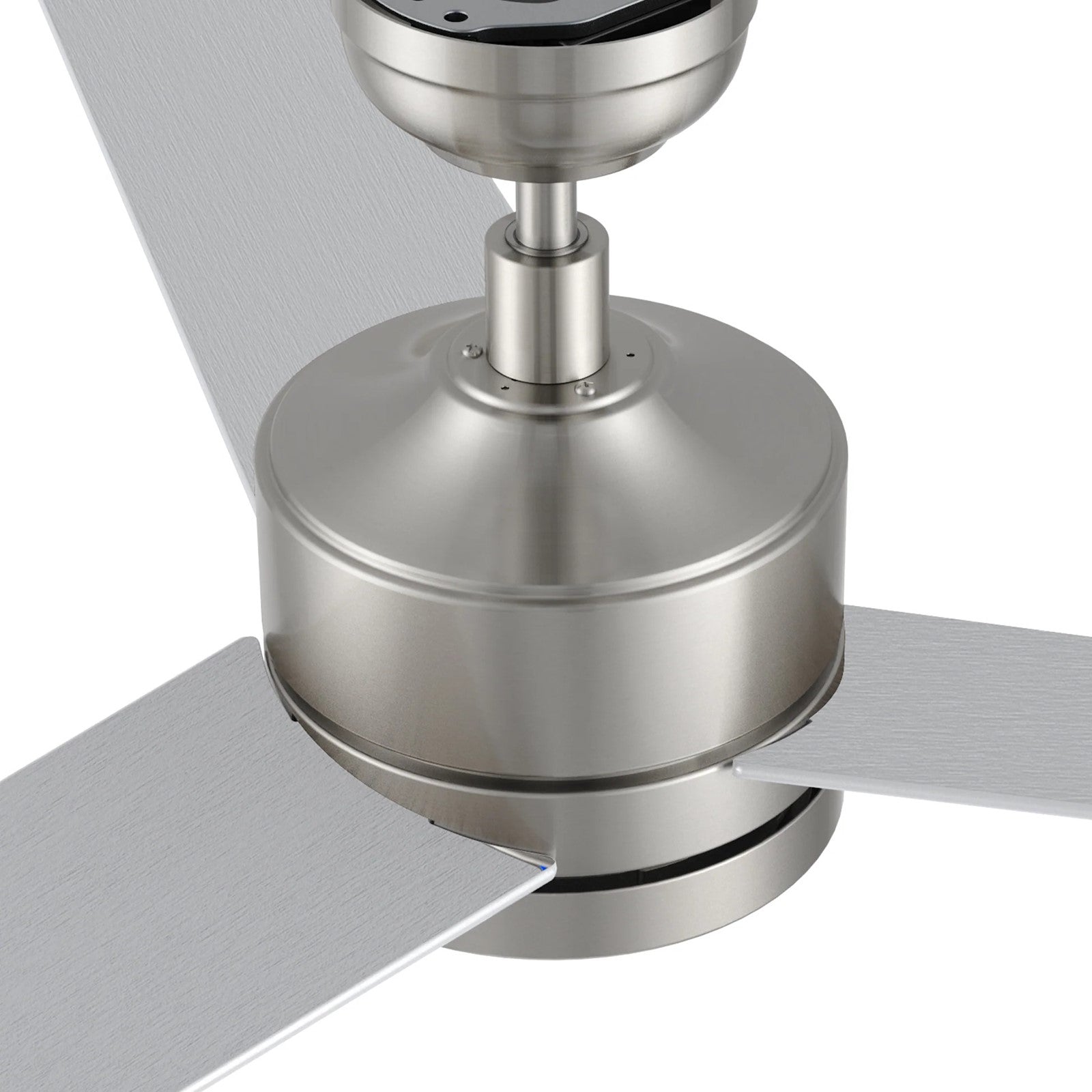 Carro Santana 52in 3-Blade Ceiling Fan | Modern Brushed Nickel and Plywood | Living Room & Bedroom | 52 x 52 x 15 in | Model CFR523E5-N10-SJ-1