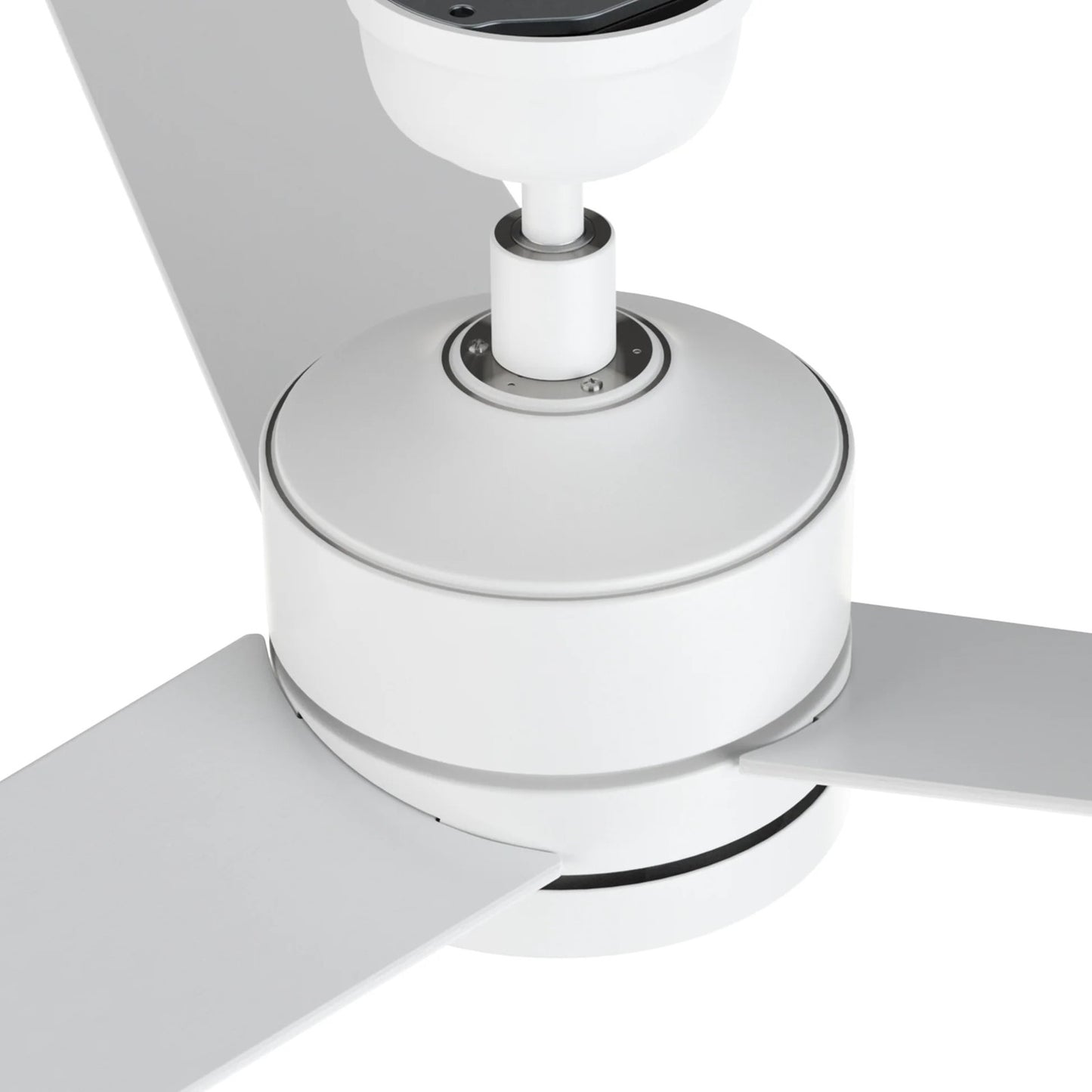 Carro Santana 52in 3-Blade Ceiling Fan | Modern White and Plywood | Living Room & Bedroom | 52 x 52 x 15 in | Model CFR523E5-N10-W1-1