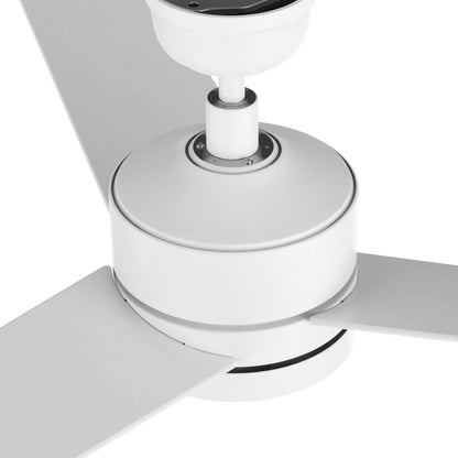 Carro Santana 52in 3-Blade Ceiling Fan | Modern White and Plywood | Living Room & Bedroom | 52 x 52 x 15 in | Model CFR523E5-N10-W1-1