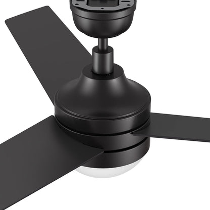Carro Kimball 52in Ceiling Fan with Light | Modern Black Plywood Blades and Integrated LED | Living Room & Bedroom | 52 x 52 x | Model CFR523E6-L12-B2-1
