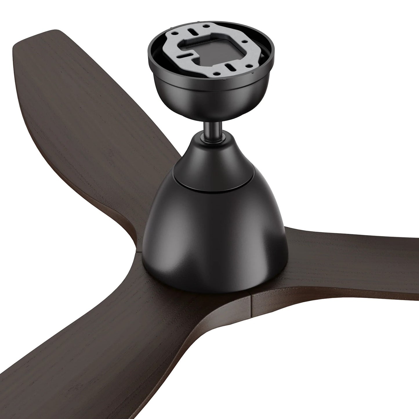 Carro Phoenix 52in 3-Blade Ceiling Fan | Modern Black Sambuca and Solid Wood | Indoor Living Room & Bedroom | 14.1 x 52 x 52 in | Model CFR523K2-N10-BM4-1