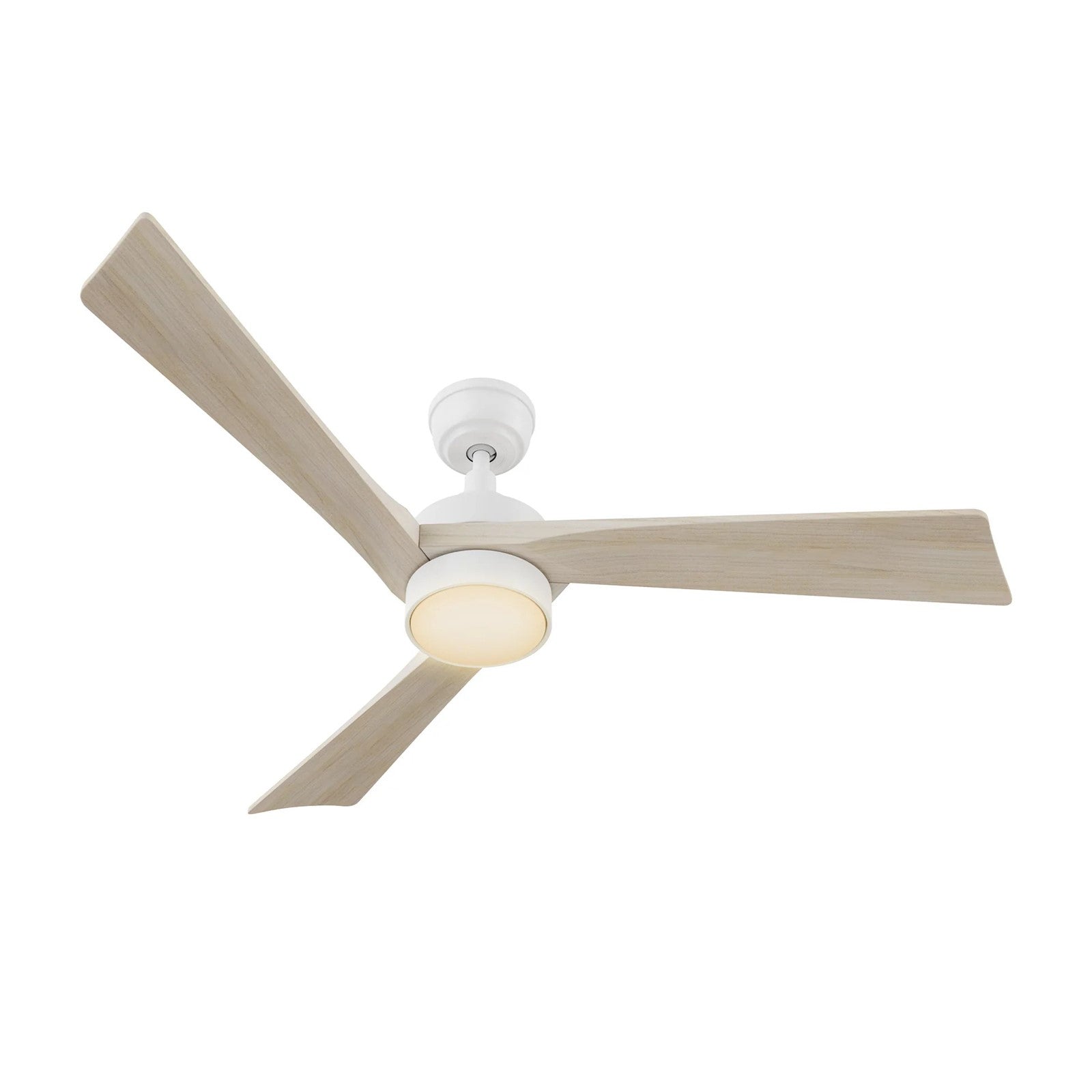 Carro Westbury 52in 3-Blade Ceiling Fan | White Solid Wood Blades | Living Room & Bedroom | 52 x 52 x 14.6 in | Model CFR523M-L11-WM1-1