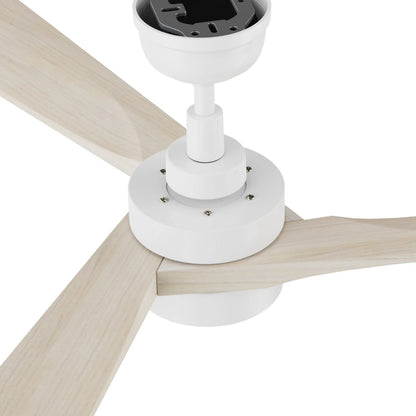 Carro Westbury 52in 3-Blade Ceiling Fan | White Solid Wood Blades | Living Room & Bedroom | 52 x 52 x 14.6 in | Model CFR523M-L11-WM1-1