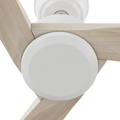 Carro Westbury 52in 3-Blade Ceiling Fan | White Solid Wood Blades | Living Room & Bedroom | 52 x 52 x 12.8 in | Model CFR523M-N10-WM1-1