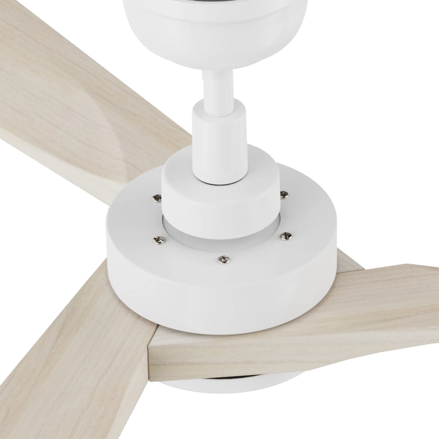 Carro Westbury 52in 3-Blade Ceiling Fan | White Solid Wood Blades | Living Room & Bedroom | 52 x 52 x 12.8 in | Model CFR523M-N10-WM1-1