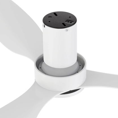 Carro Isola 52in 3-Blade Ceiling Fan | White Plywood Blades and White Finish | Living Room & Bedroom | 52 x 52 x 10 in | Model CFR523N4-N10-W1-1-FM