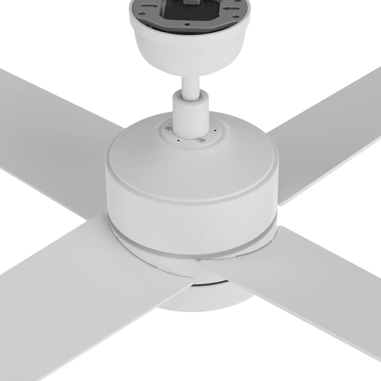 Carro Santana 52in 4-Blade Ceiling Fan | White Plywood Blades | Living Room & Bedroom | 52 x 52 x 15.1 in | Model CFR524E5-L12-W1-1