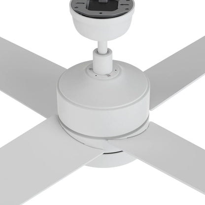 Carro Santana 52in 4-Blade Ceiling Fan | White Plywood Blades | Living Room & Bedroom | 52 x 52 x 15.1 in | Model CFR524E5-L12-W1-1