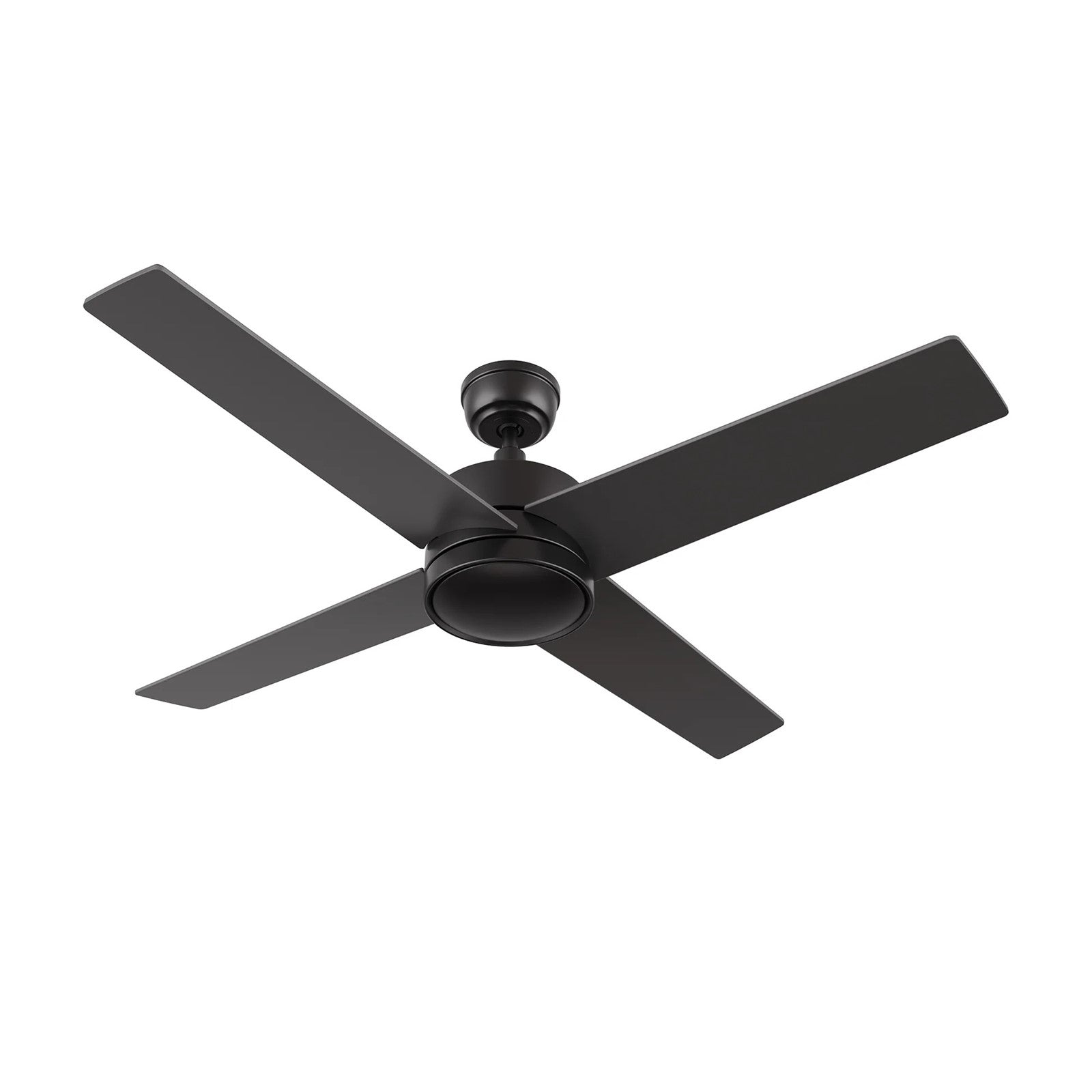 Carro Santana 52in 4-Blade Ceiling Fan | Modern Black Plywood Blades | Living Room & Bedroom | 52 x 52 x 15.1 in | Model CFR524E5-N10-B2-1