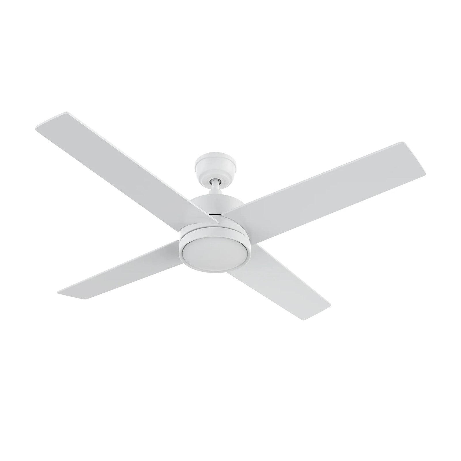 Carro Santana 52in 4-Blade Ceiling Fan | White Plywood Blades and White Finish | Living Room & Bedroom | 52 x 52 x 15.1 in | Model CFR524E5-N10-W1-1