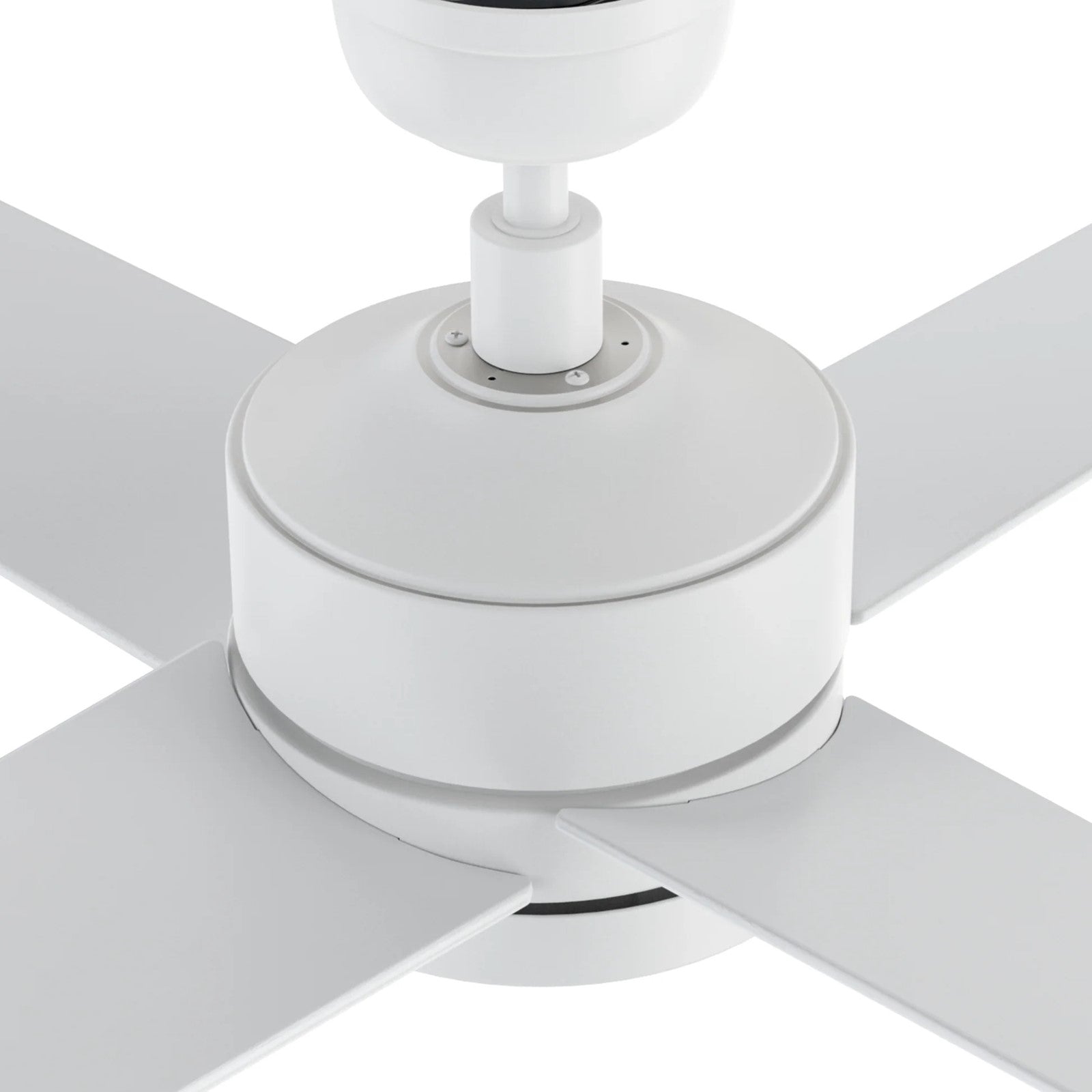 Carro Santana 52in 4-Blade Ceiling Fan | White Plywood Blades and White Finish | Living Room & Bedroom | 52 x 52 x 15.1 in | Model CFR524E5-N10-W1-1