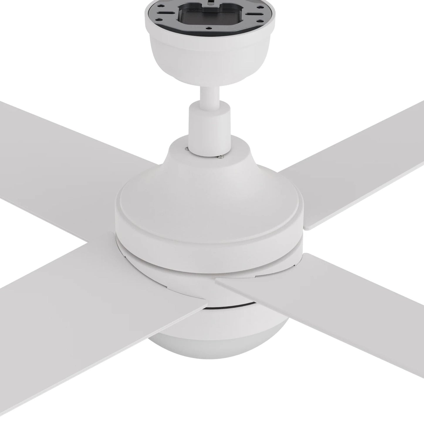 Carro Kimball 52in 4-Blade Ceiling Fan | White Plywood Blades and White Finish | Living Room & Bedroom | 52 x 52 x 16.9 in | Model CFR524E6-L12-W1-1