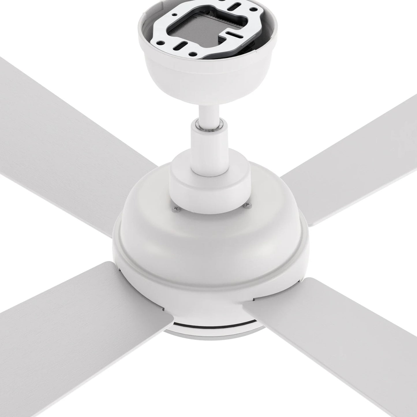 Carro Tryton 52in 4-Blade Ceiling Fan | White Plywood Blades and White Finish | Living Room & Bedroom | 52 x 52 x 14 in, 4000K | Model CFR524Q9-L11-W1-1