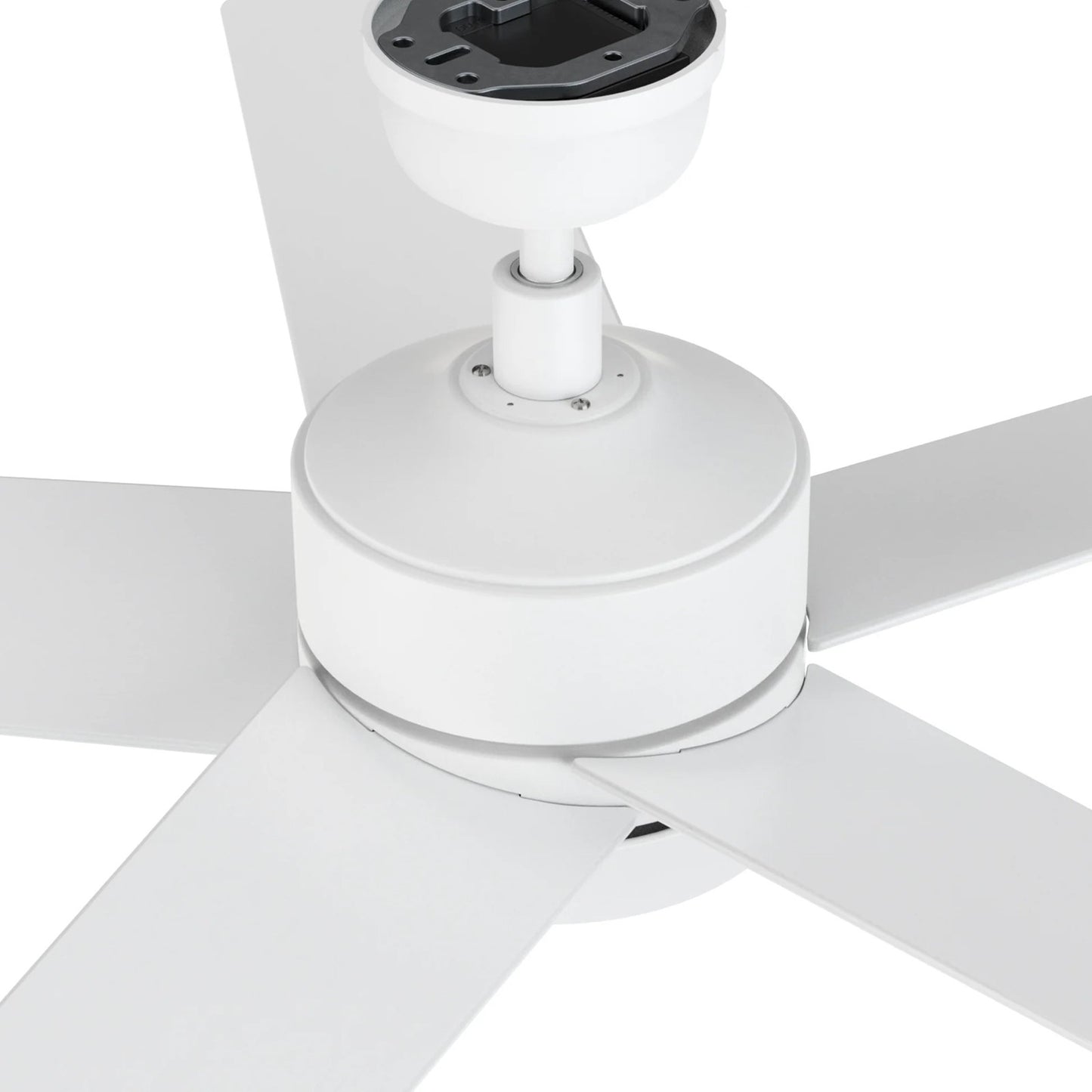 Carro Santana 52in Ceiling Fan | White Plywood Blades and Integrated LED | Living Room & Bedroom | 52 x 52 x 15 in | Model CFR525E5-L11-W1-1