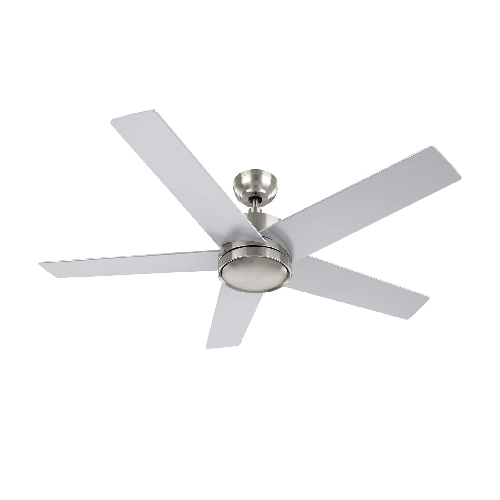 Carro Santana 52in 5-Blade Ceiling Fan | Brushed Nickel Plywood Blades and Remote Control | Living Room & Bedroom | 52 x 52 x 15 | Model CFR525E5-N10-SJ-1