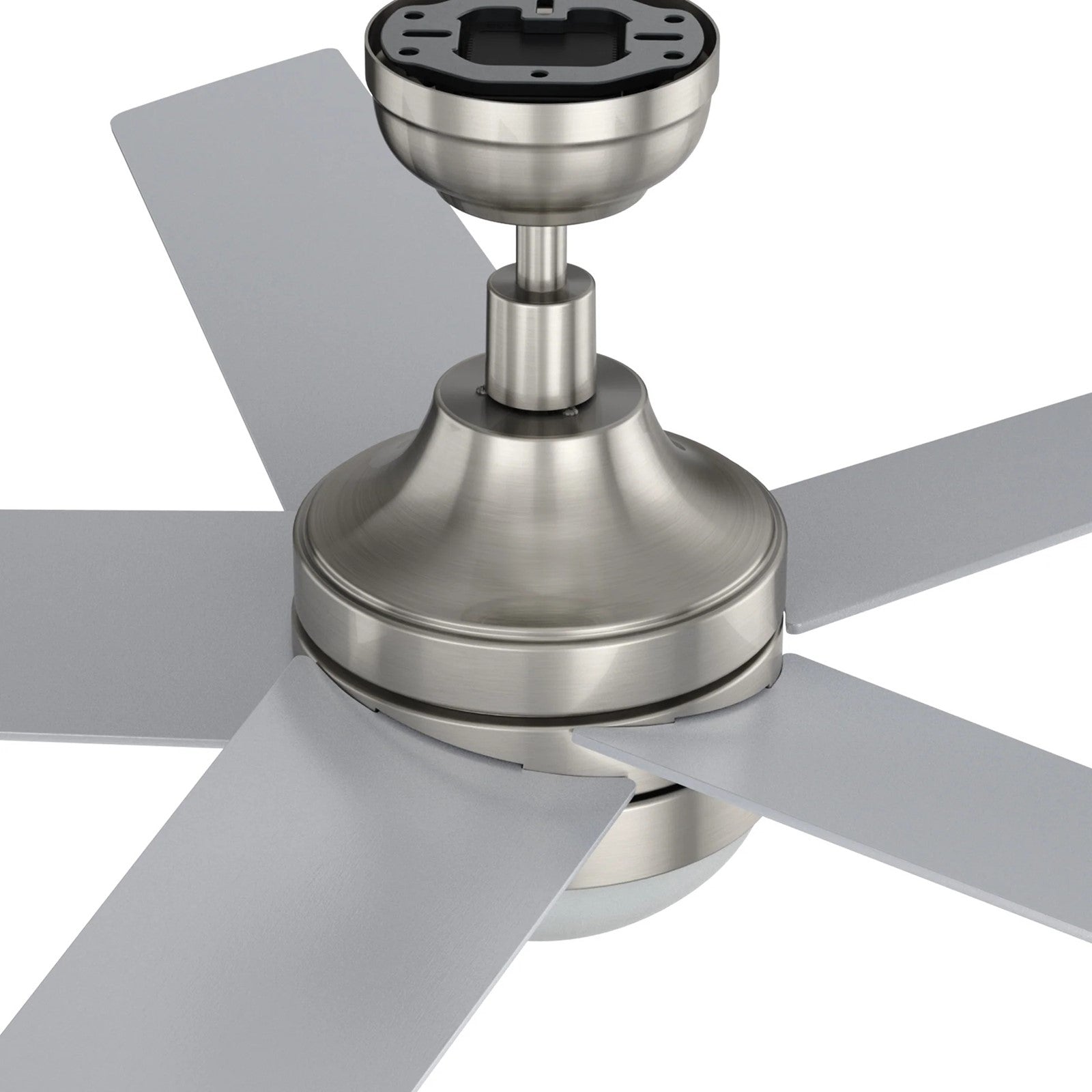 Carro Kimball 52in 5-Blade Ceiling Fan | Brushed Nickel Plywood Blades | Living Room & Bedroom | 52 x 52 x 16.9 in | Model CFR525E6-L11-SJ-1