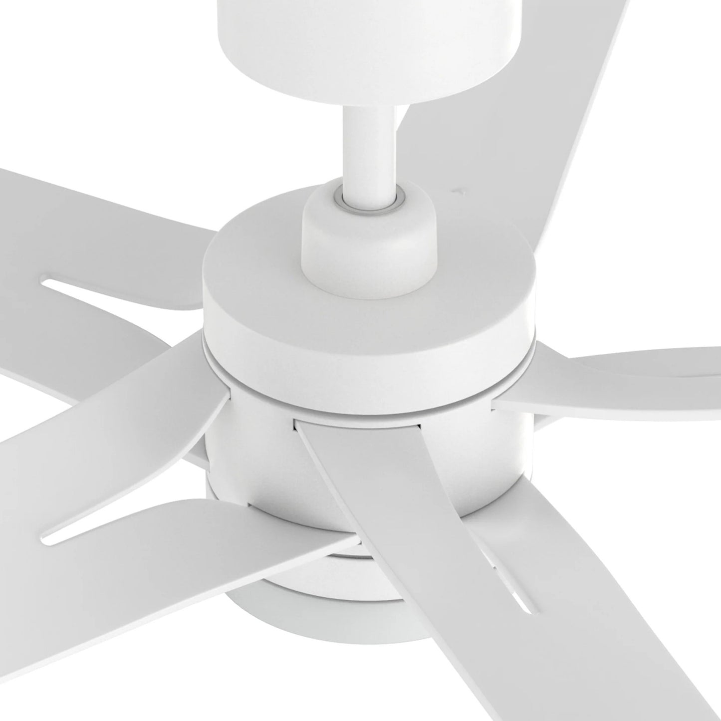 Carro Onyx 52in 5-Blade Ceiling Fan | White ABS Blades and Integrated LED | Living Room & Bedroom | 18.3 x 52 x 52 in | Model CFR525T2-L11-W1-1