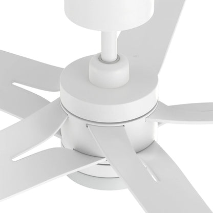Carro Onyx 52in 5-Blade Ceiling Fan | White ABS Blades and Integrated LED | Living Room & Bedroom | 18.3 x 52 x 52 in | Model CFR525T2-L11-W1-1