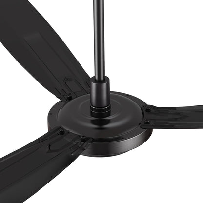 Carro Oberon 56in 3-Blade Ceiling Fan | Black Iron Blades and Remote | Living Room & High Ceilings | 18.3 x 56 x 56 in | Model CFR563Z1-N10-B2-1