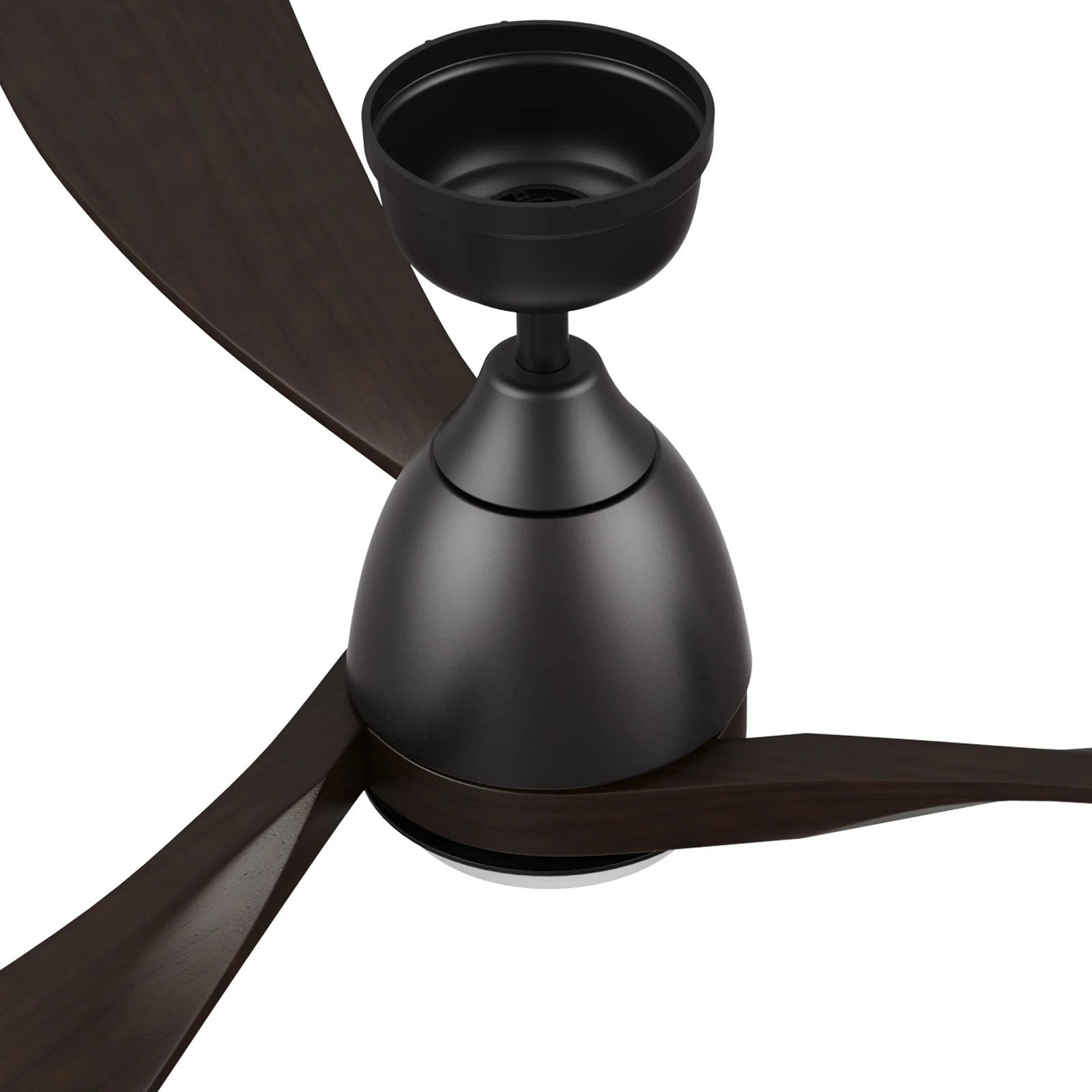 Carro Vienna 60in 3-Blade Ceiling Fan | Modern Black Brown and Solid Wood Blades | Living Room & Bedroom | 60 x 60 x 14.4 in | Model CFR603K3-L11-BM4-1