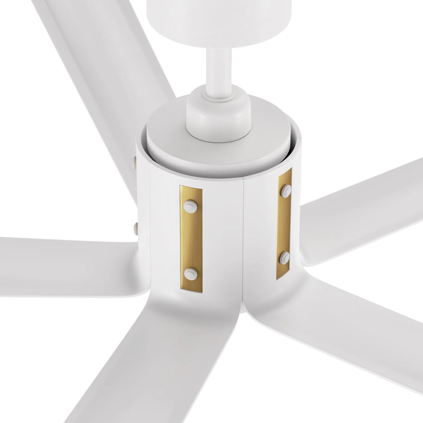 Carro Knox 60in 5-Blade Ceiling Fan | Modern White Plywood Blades with Integrated LED | Indoor Living Room & Bedroom | 60 x 60 | Model CFR605T1-L11-W1-1A