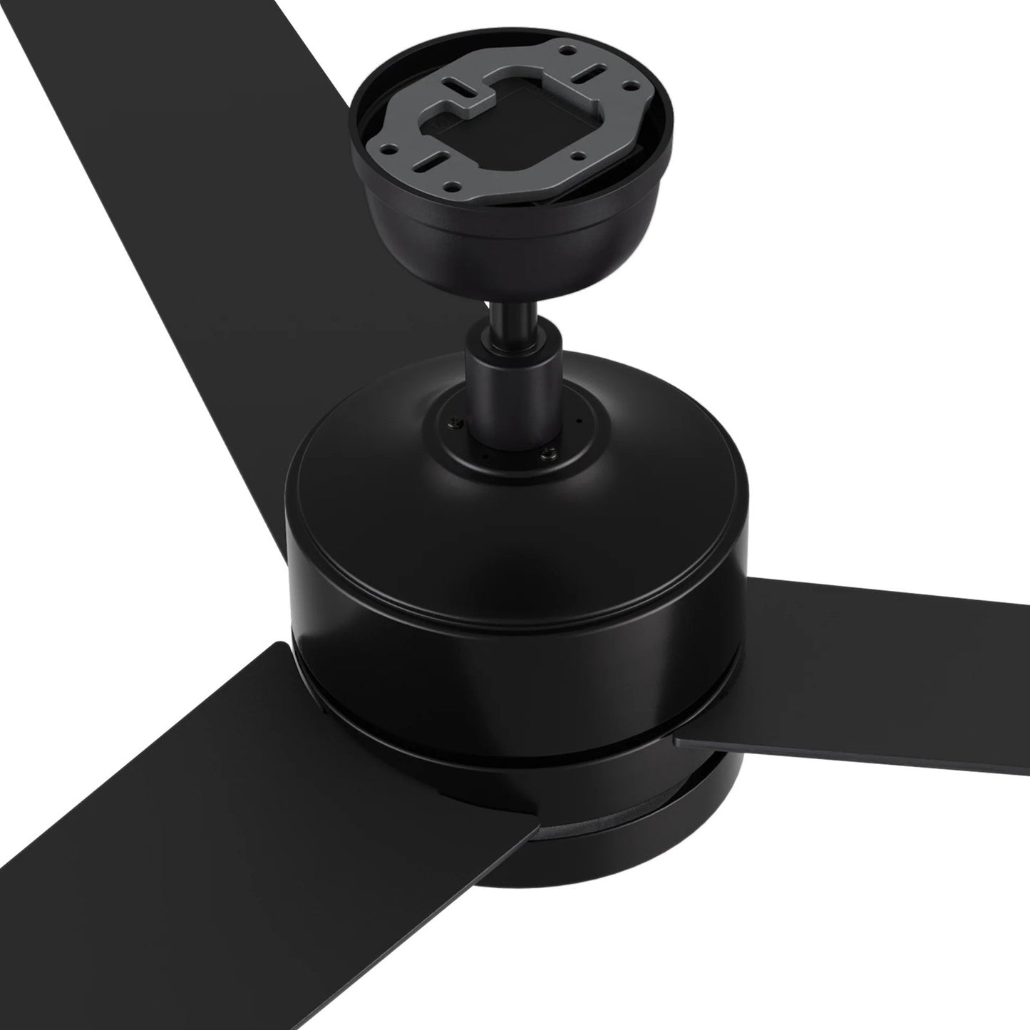 Carro Santana 52in 3-Blade Ceiling Fan | Modern Black Plywood and LED Light | Living Room & Bedroom | 52 x 52 x 15 in | Model CFW523E5-L12-B2-1