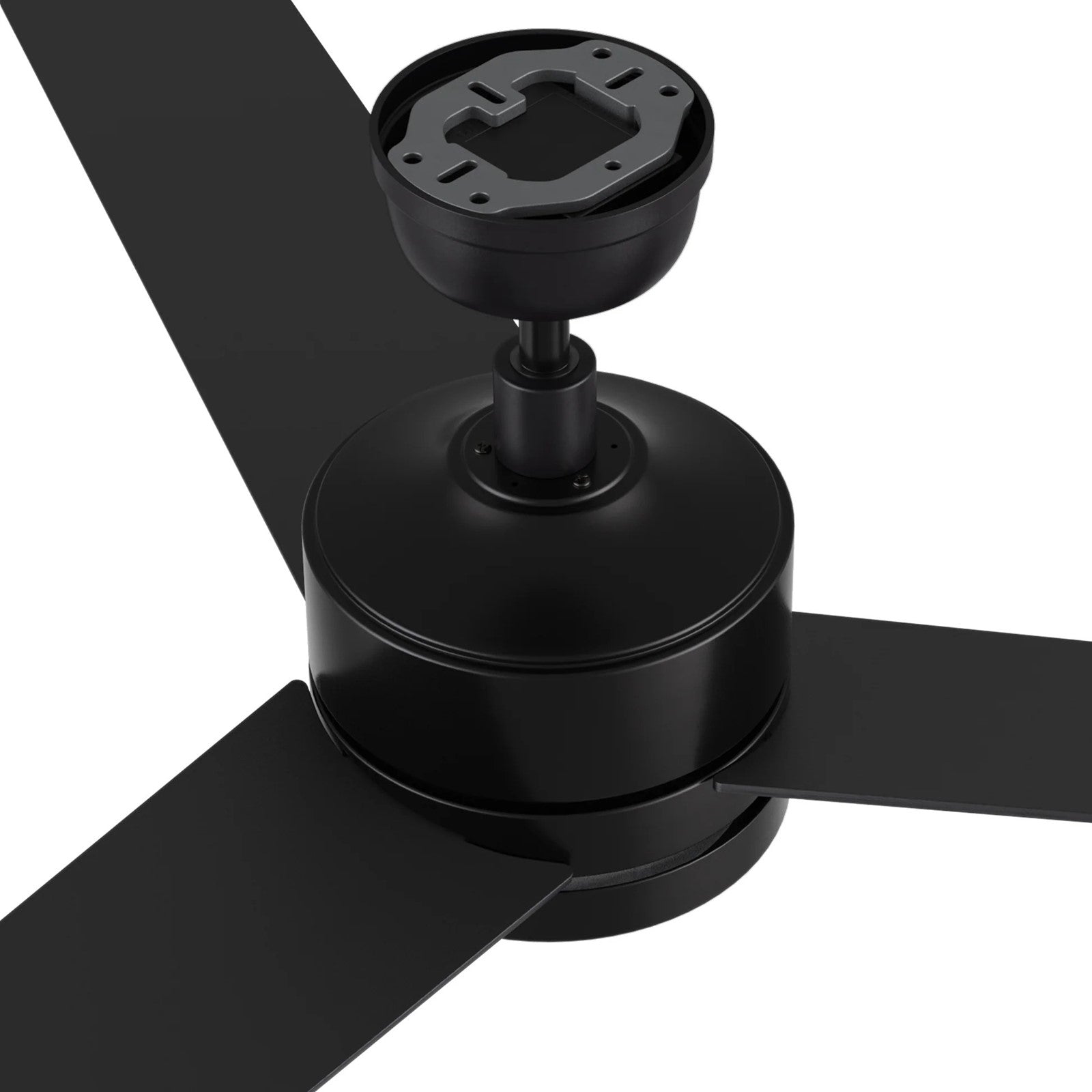 Carro Santana 52in 3-Blade Ceiling Fan | Modern Black Plywood and LED Light | Living Room & Bedroom | 52 x 52 x 15 in | Model CFW523E5-L12-B2-1