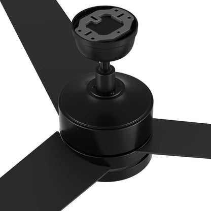 Carro Santana 52in 3-Blade Ceiling Fan | Modern Black Plywood and LED Light | Living Room & Bedroom | 52 x 52 x 15 in | Model CFW523E5-L12-B2-1